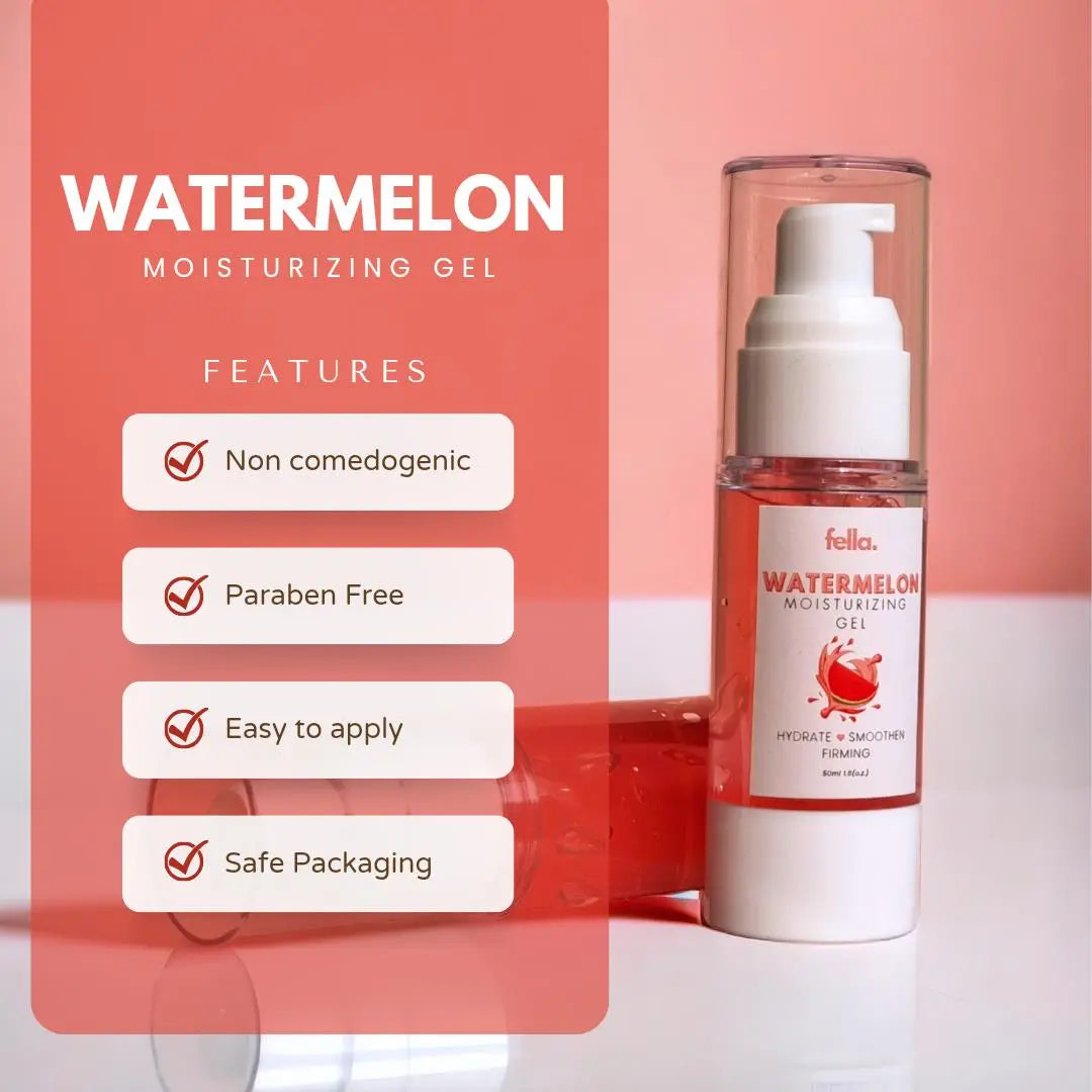 Watermelon Moisturizing Gel Vit-B5 + Niacinamide -Oily skin FELLA BEAUTY