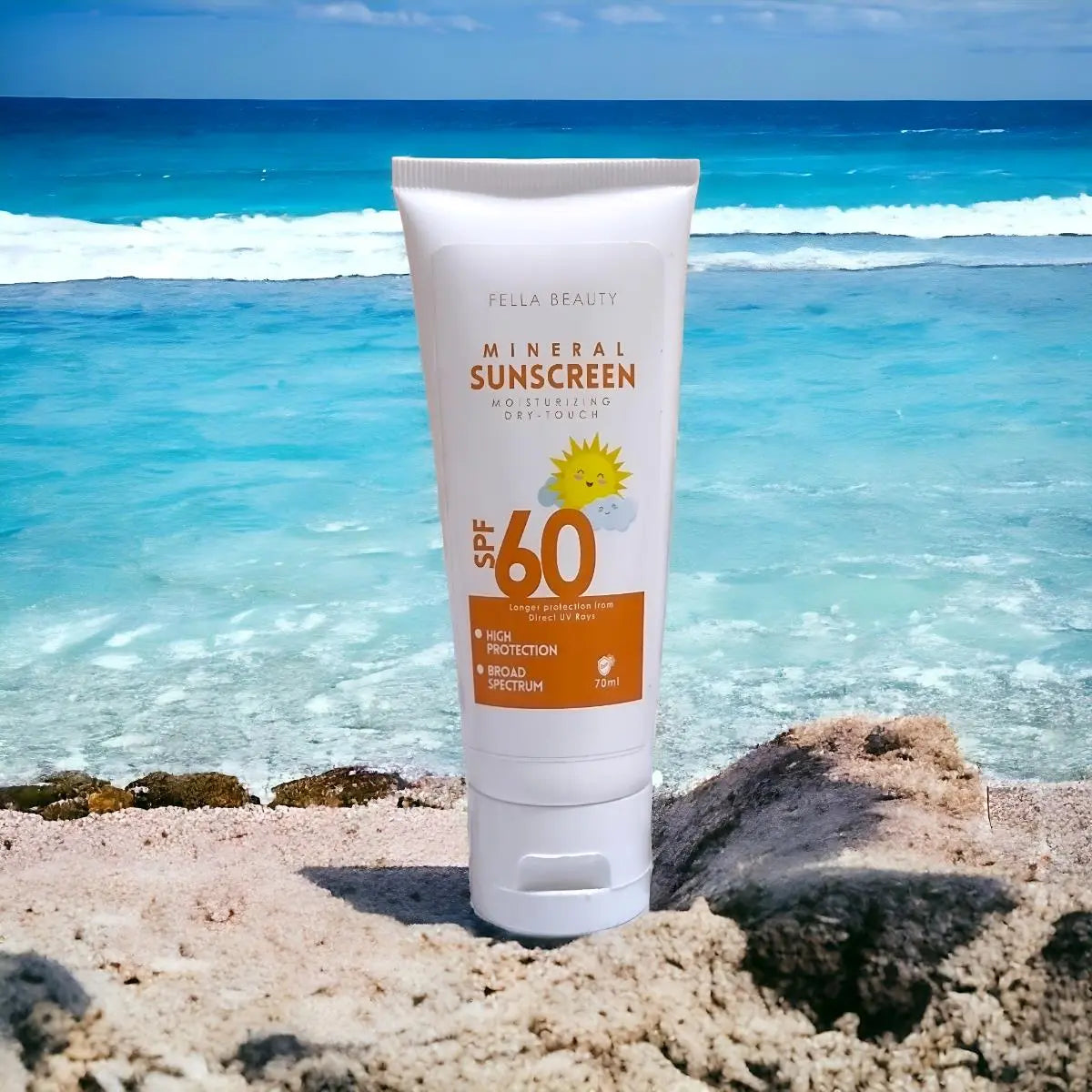 Mineral based Sunscreen SPF-60 Moisturizing FELLA BEAUTY