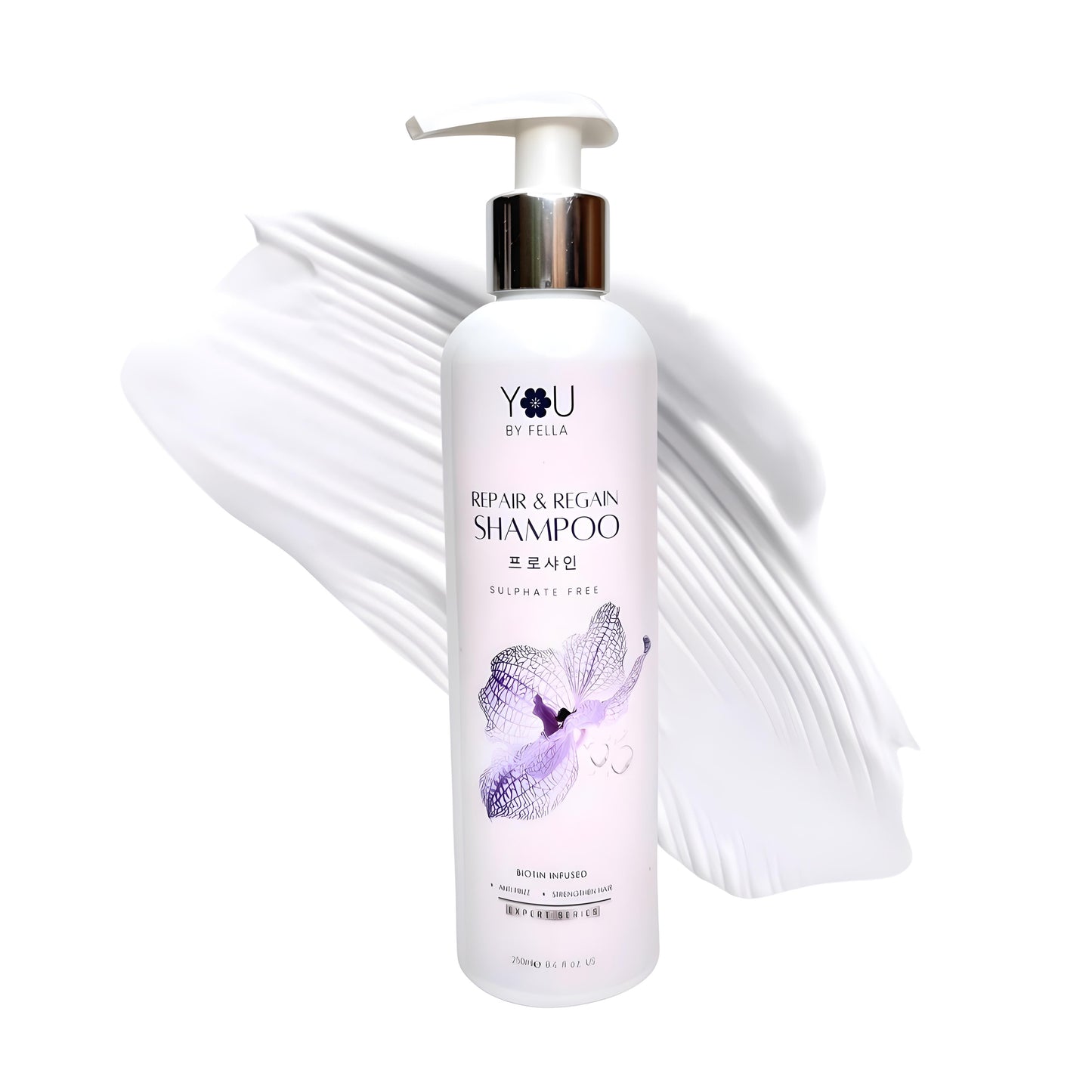 Shampoo | Repair and Regain Sulfate-Free  with Biotin & Rice Extracts - Clear Shampoo