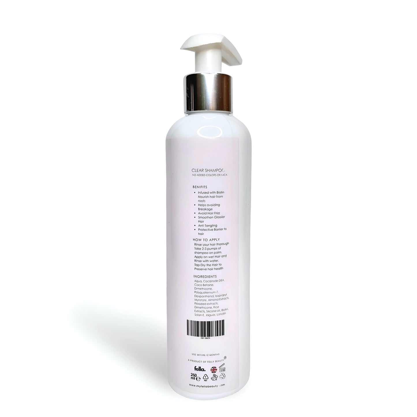 Shampoo | Repair and Regain Sulfate-Free  with Biotin & Rice Extracts - Clear Shampoo