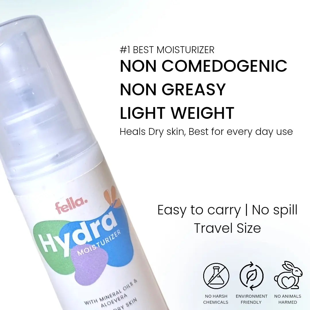 Fella Beauty HYDRA Moisturizer- Dry Skin Hand and Face Moisturizer