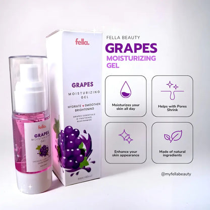 GRAPES Moisturizer Gel D-Panthenol, Niacinamide best for oily skin moisturizer FELLA BEAUTY